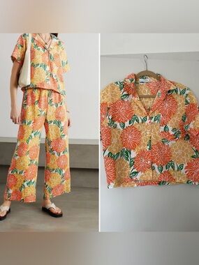 $180 Faithfull the Brand 100% Linen Top Size M